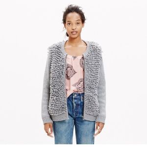 Madewell Fringe-Loop Cardigan Sweater