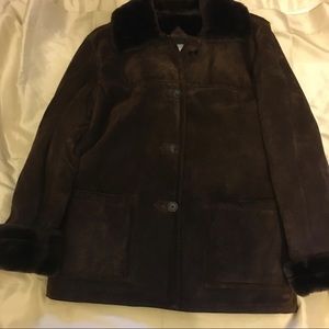 Dennis Basso Brown Suede ladies Women’s Coat