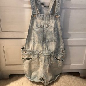 Levi’s Striped Shortalls, Size 27
