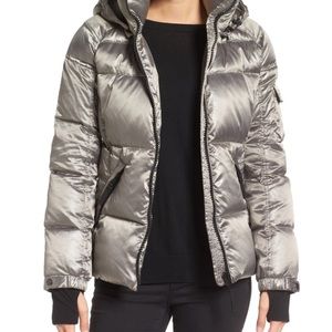 S13/NYC silver puffer jacket