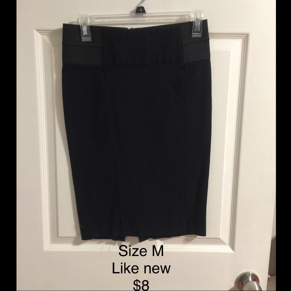 Black pencil skirt