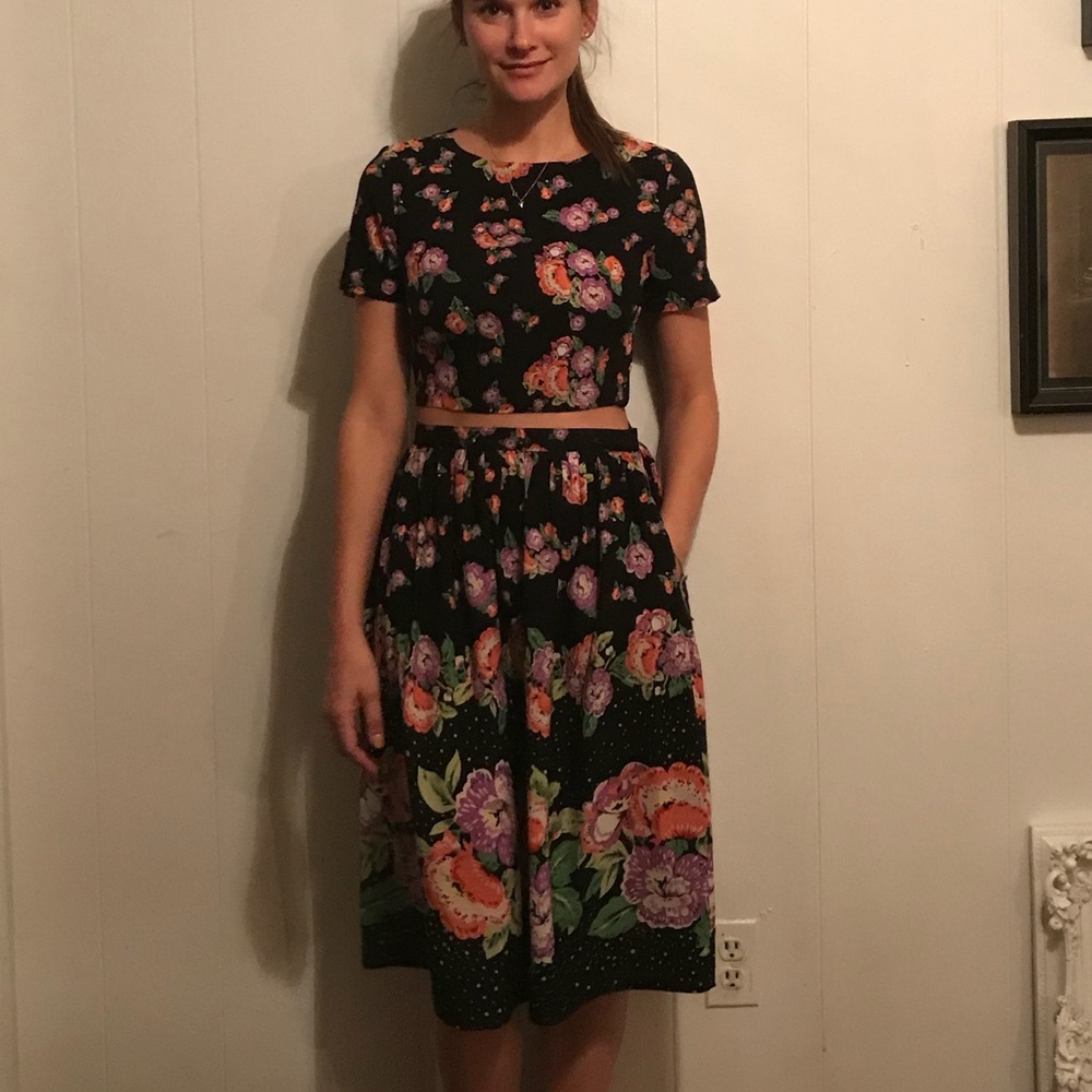 Two piece dress or top and skirt