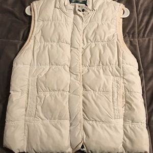 Aeropostale white puffer vest