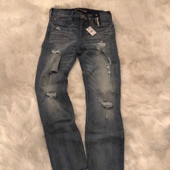 💙NWT EXPRESS RIPPED STRAIGHT MID RISE💙 - Picture 6 of 8