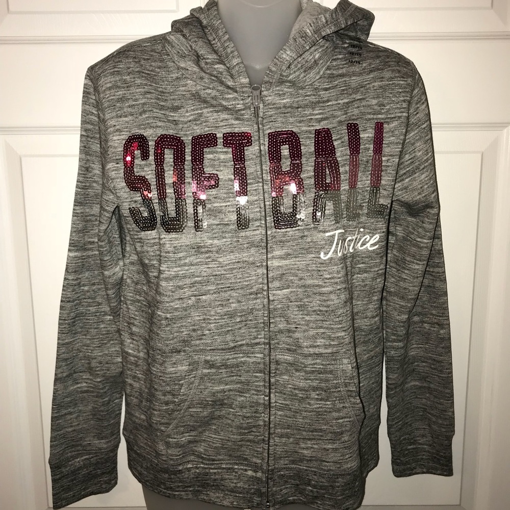 Justice softball jacket