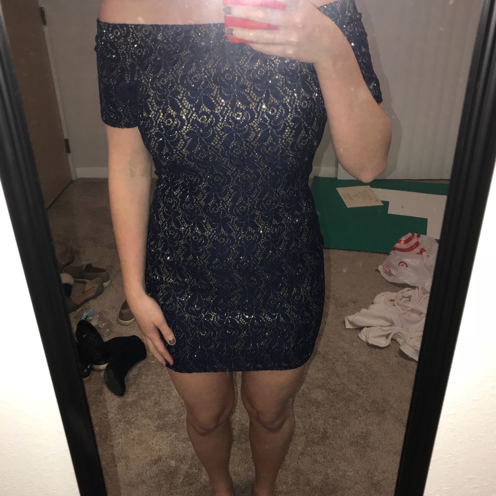 Off the shoulder holiday/ formal dress