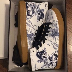 Men's Sea Storm print high-top sneaker
