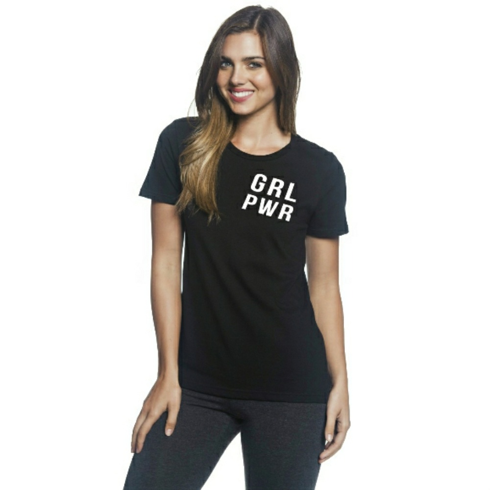 (10 Colors) Girl Power Women's Fitted T-Shirt