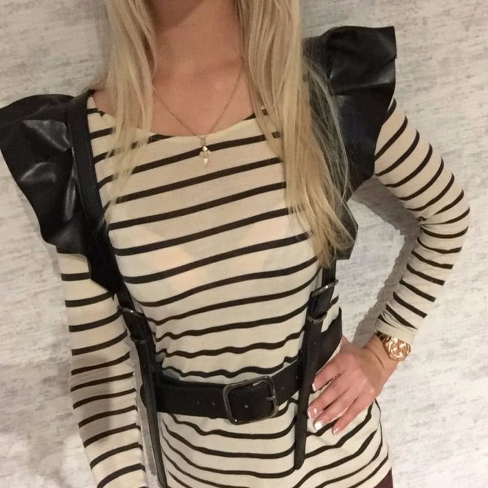 ONLY 1 LEFT! Harajuku Leather Suspenders Lolita - Picture 7 of 8