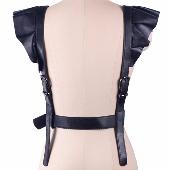 ONLY 1 LEFT! Harajuku Leather Suspenders Lolita - Picture 4 of 8