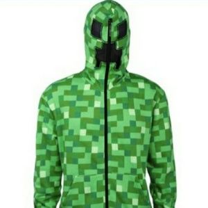 Minecraft creeper hoodie boys XL NEW