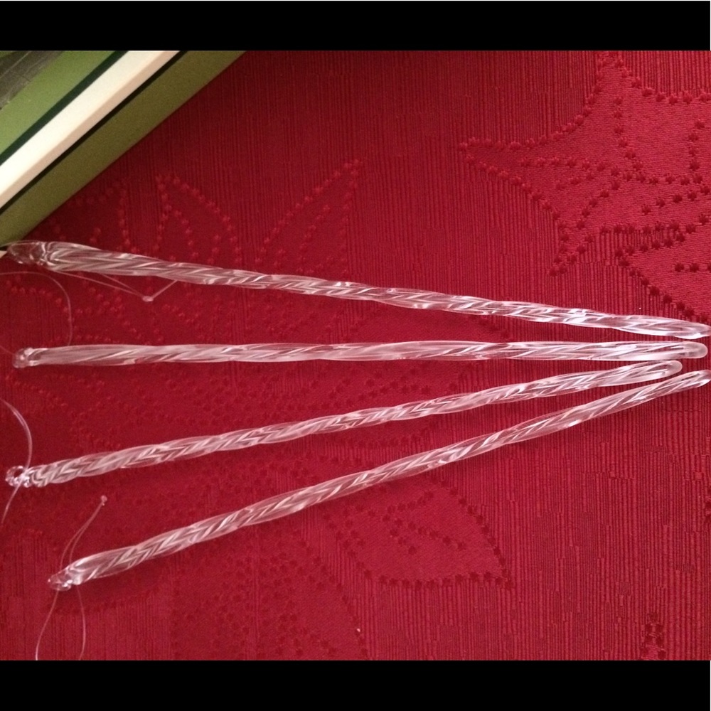 🔴SOLD🔴Christmas Ornaments Glass Icicle 3box NWOT