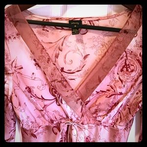 Silk empire waist blouse.