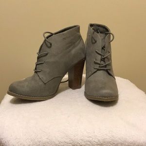 Gray Oxford Booties