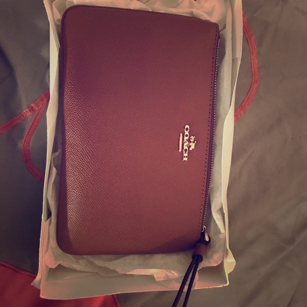 Large coach wristlet