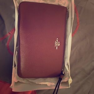 Large coach wristlet