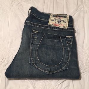Men's- True Religion- Blue Denim, Size 33