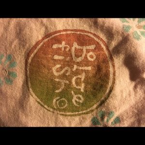 Blue Fish small draw string hand pouch