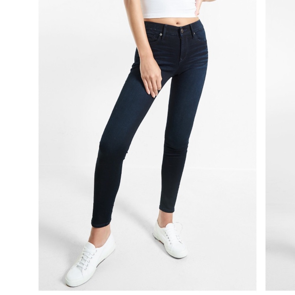 NWT Express Mid Rise Ankle Jean Leggings (10Long)