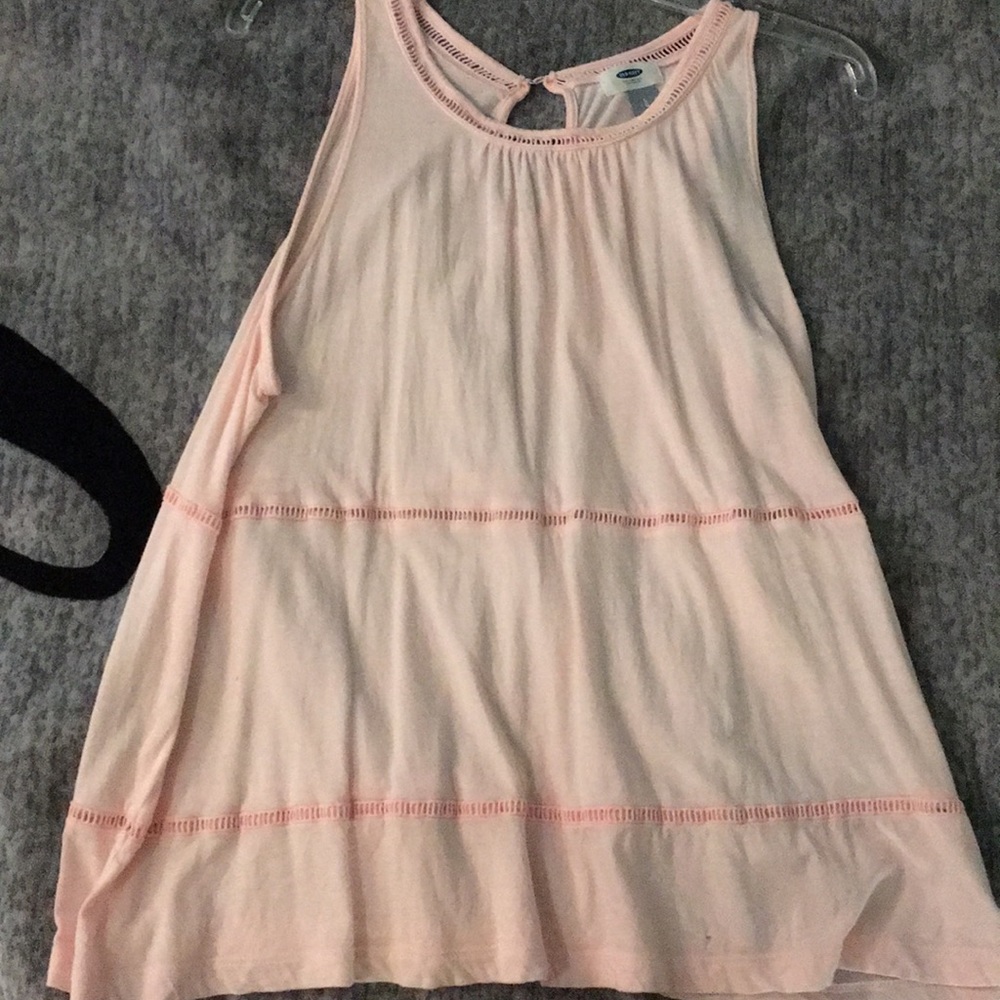 Baby pink sleeveless top