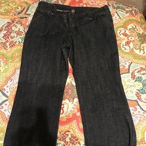 Denim stretch trousers