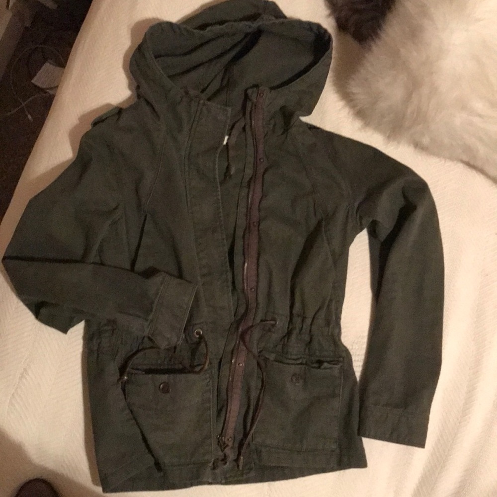 Olive green cargo jacket
