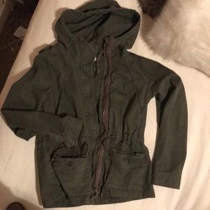 Olive green cargo jacket