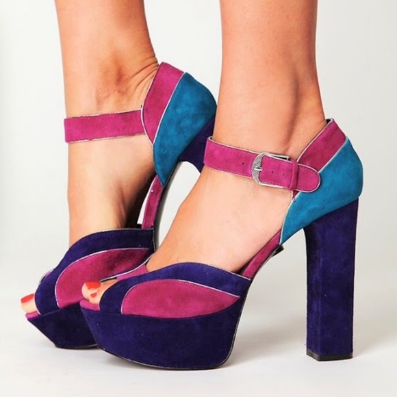 Dolce Vita Shoes - DOLCE VITA Babette Magenta Blue Suede leather Pump
