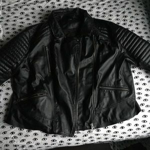 ASOS Curve Faux Leather Moto Jacket