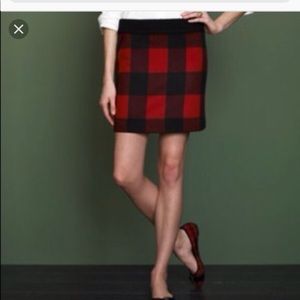 Buffalo plaid mini skirt