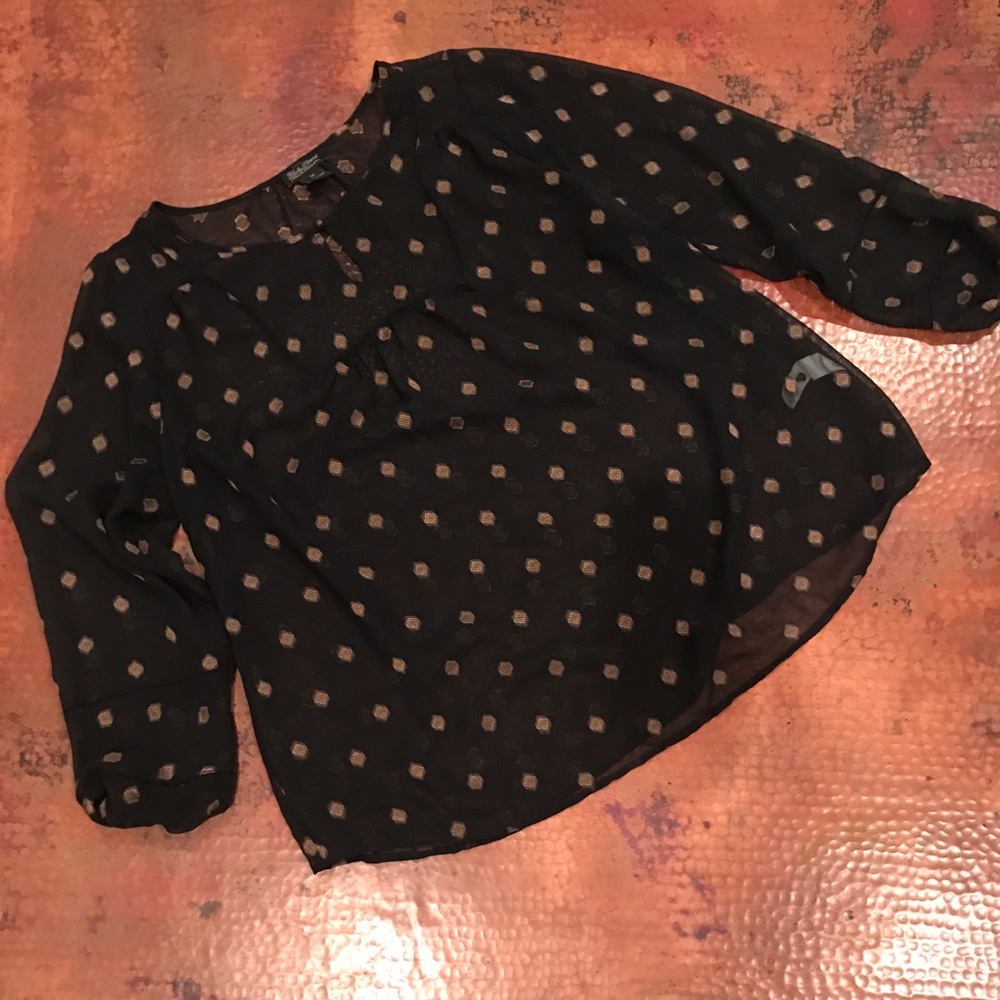 Lucky brand sheer blouse