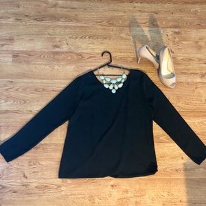 Paper Crane black backless top