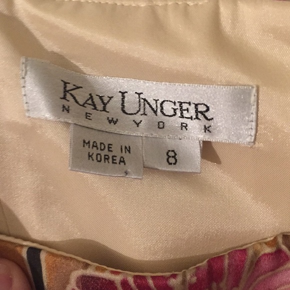 Silk strapless Kay Unger dress 8 - Picture 3 of 5