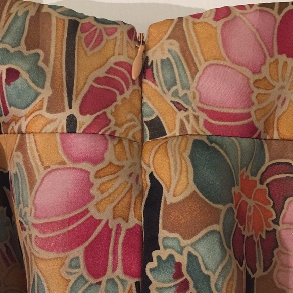 Silk strapless Kay Unger dress 8 - Picture 4 of 5