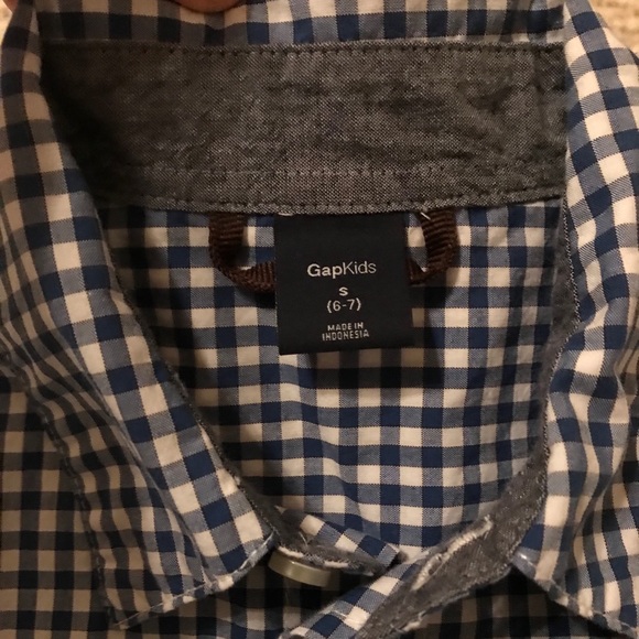 GAP Other - Gap Blue Gingham short sleeve button down.