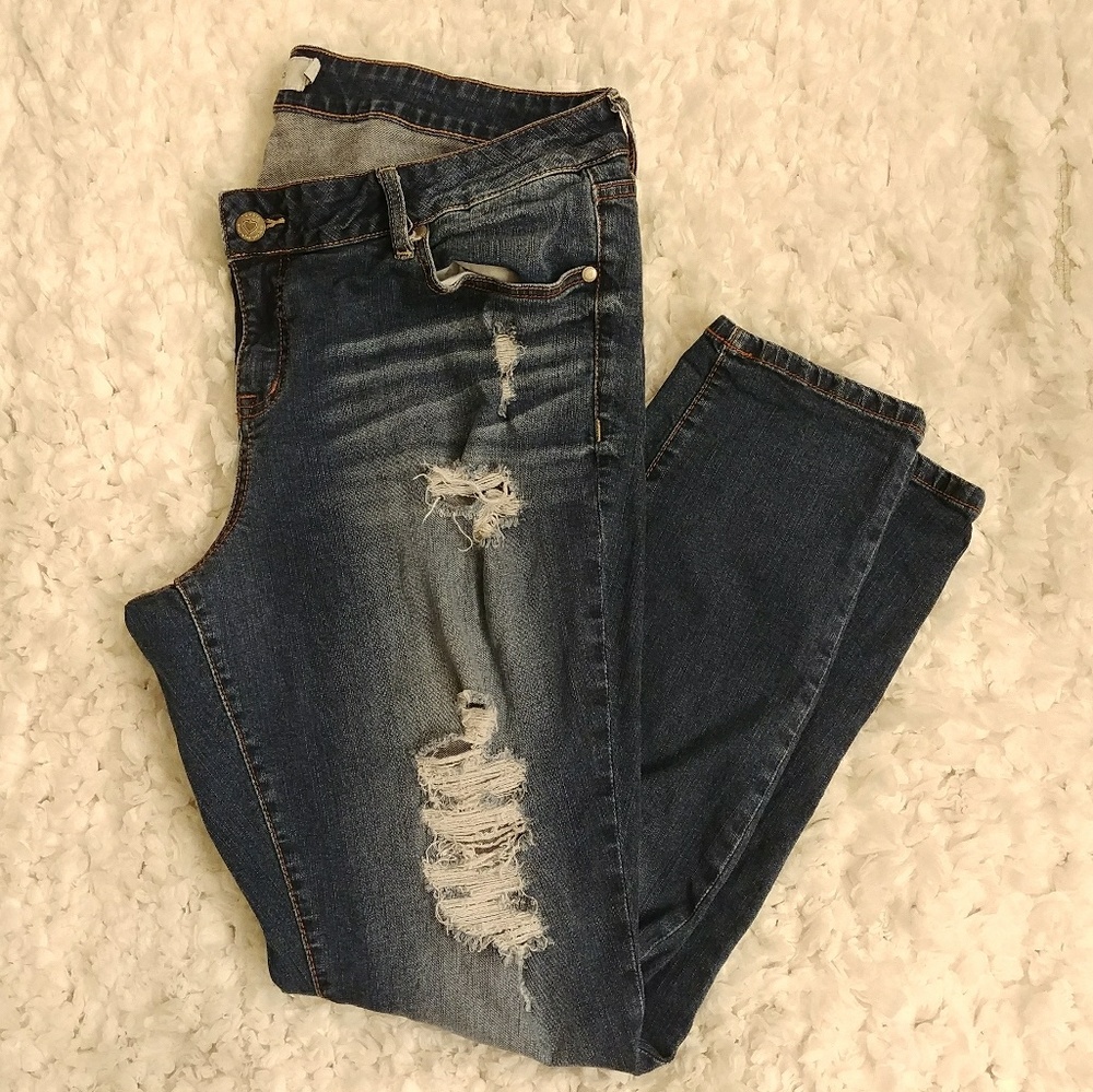 Torrid Distressed 18W Skinny Jeans