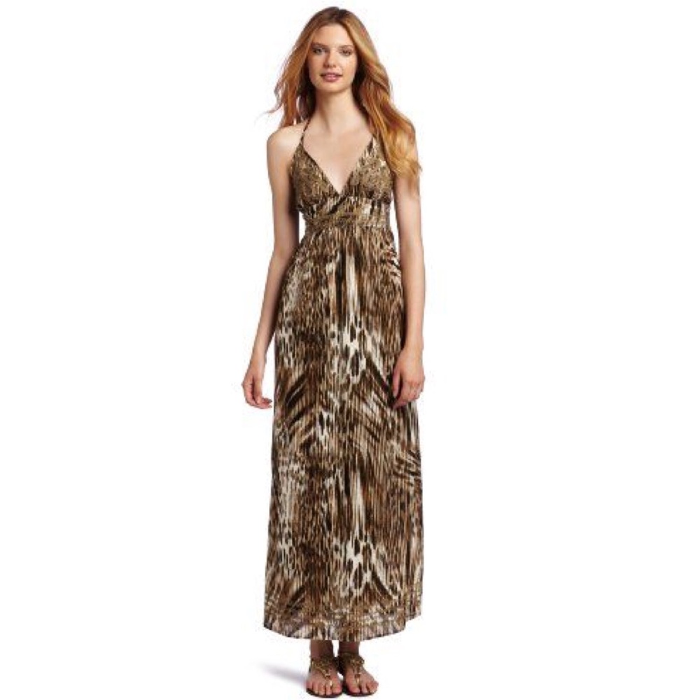 Lucky Brand Bridget Halter Maxi Dress