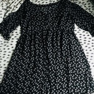 Diamond Print Button down dress