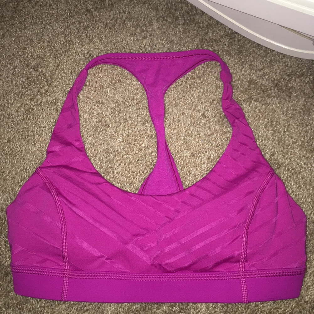Pink Lulu Lemon Sports Bra