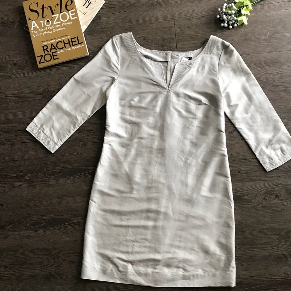 New 💕 Silver J.Crew 100% Silk Cocktail Dress!😘