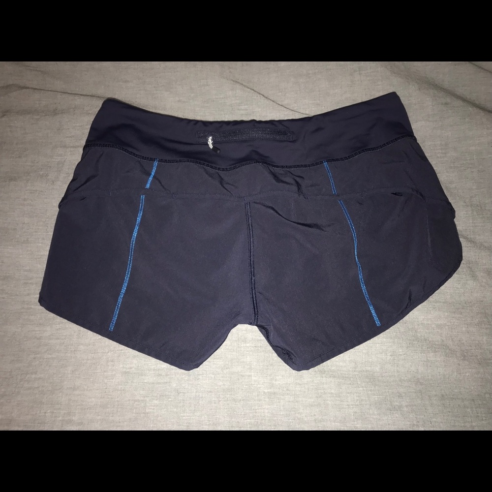Navy lululemon speed short!