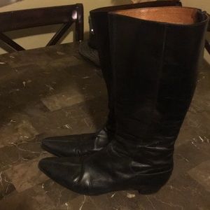 Banana republic black leather boots