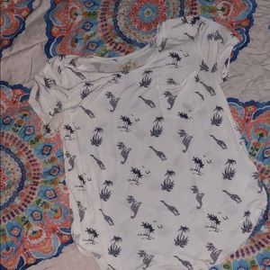 Women Hollister white t-shirt