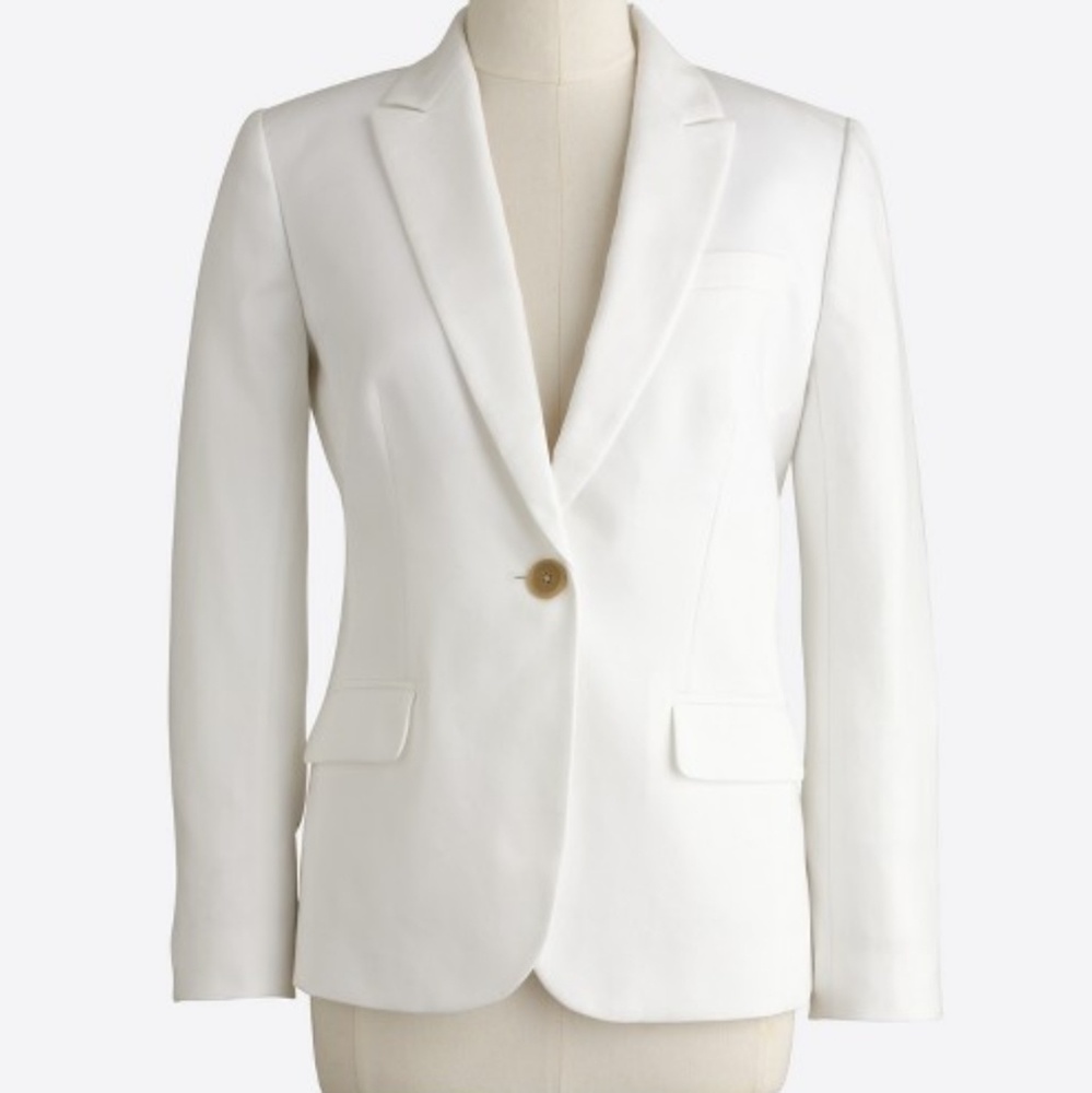 J Crew White Blazer