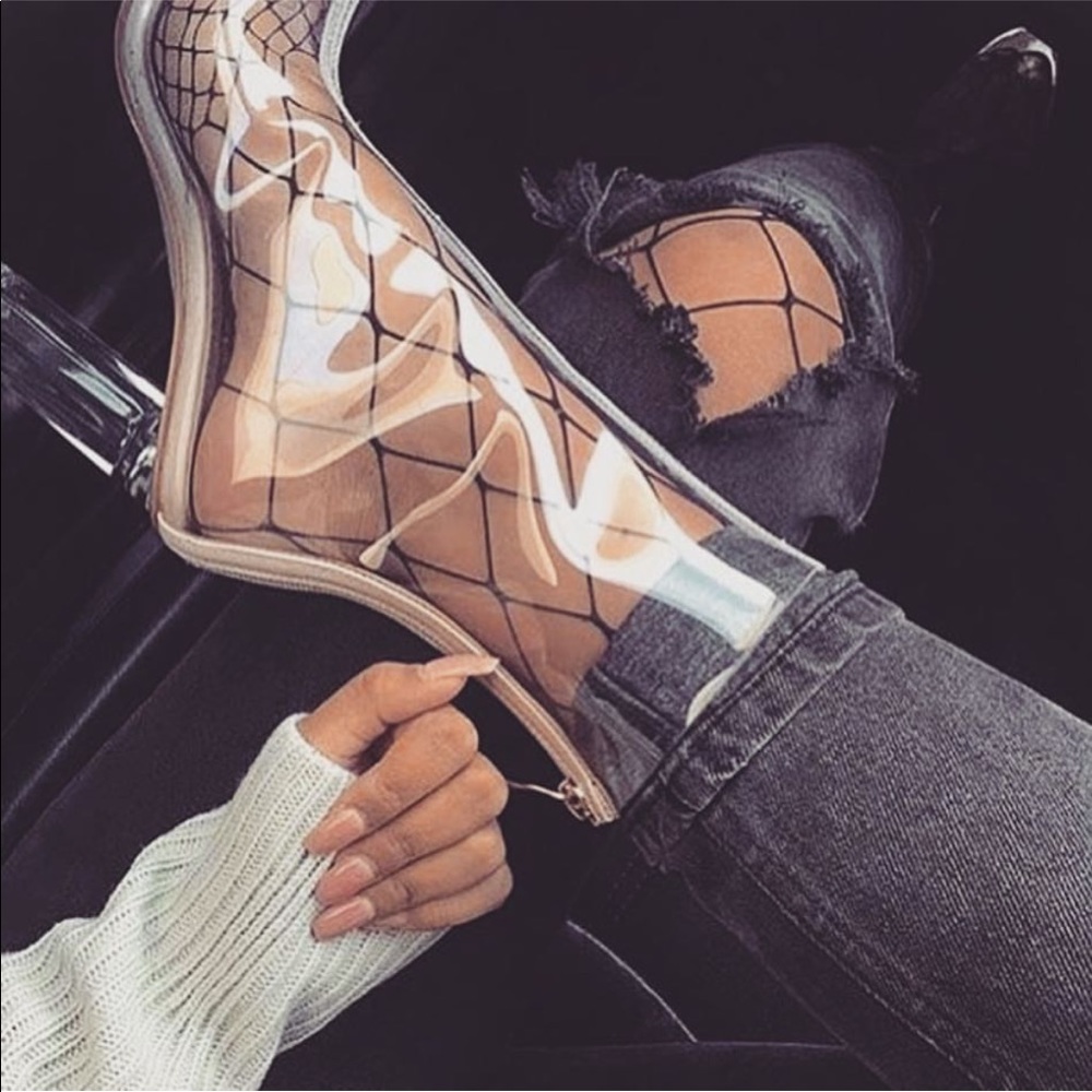 Loud & Clear Perspex Boots - Picture 2 of 5