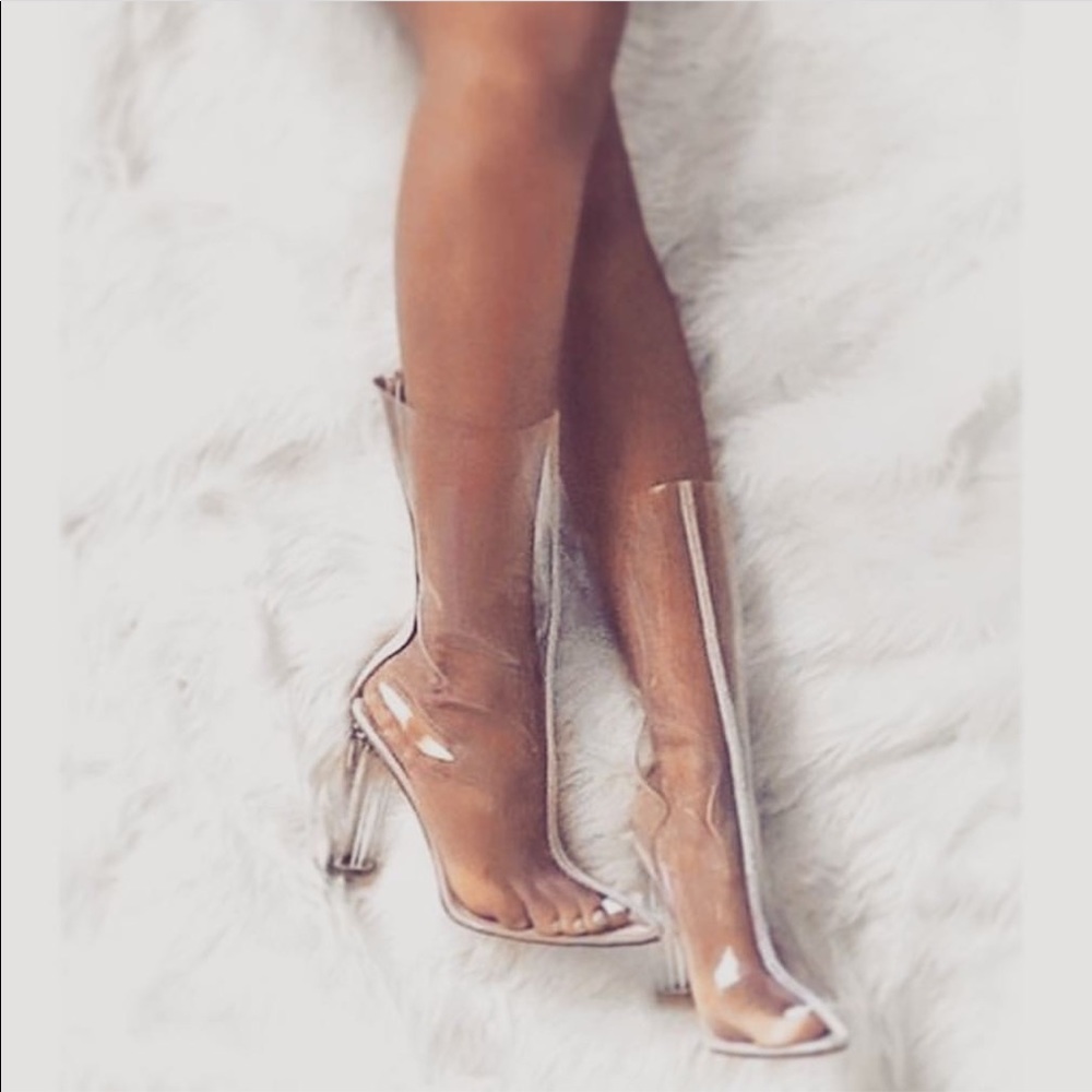 Loud & Clear Perspex Boots - Picture 3 of 5