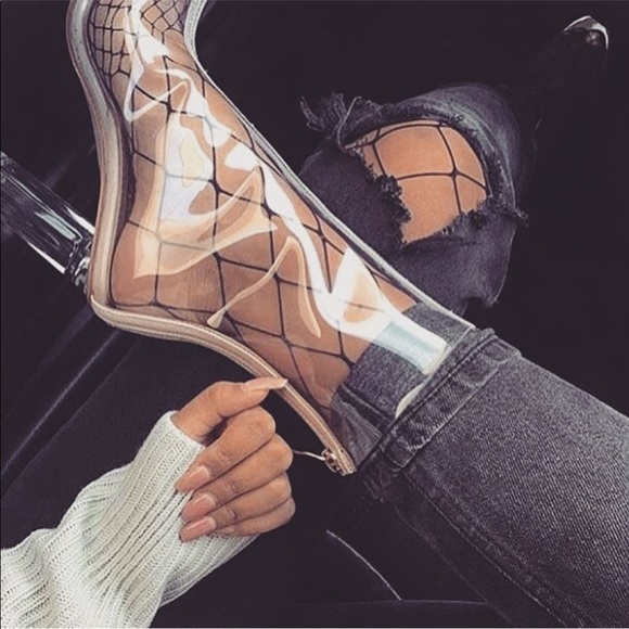 Loud & Clear Perspex Boots - Picture 2 of 5