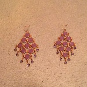 Purple Kate Spade earrings