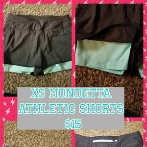 BNWOT XS Mondetta Charcoal grey with mint spandex