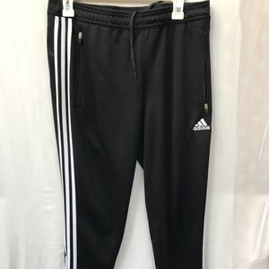Black Adidas Joggers with Slim Fit Zippered ankle